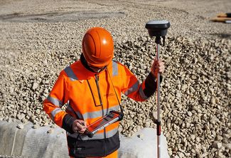 Steuerung des Tachymeters über das Tablet